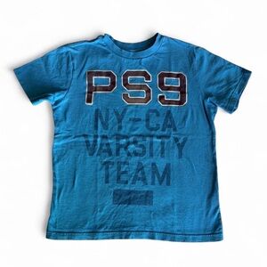 P.S. from Aeropostale PS9 Varsity Team Blue Graphic Tee Size 10